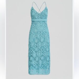 Scanlan Theodore crochet bralette dress pale blue